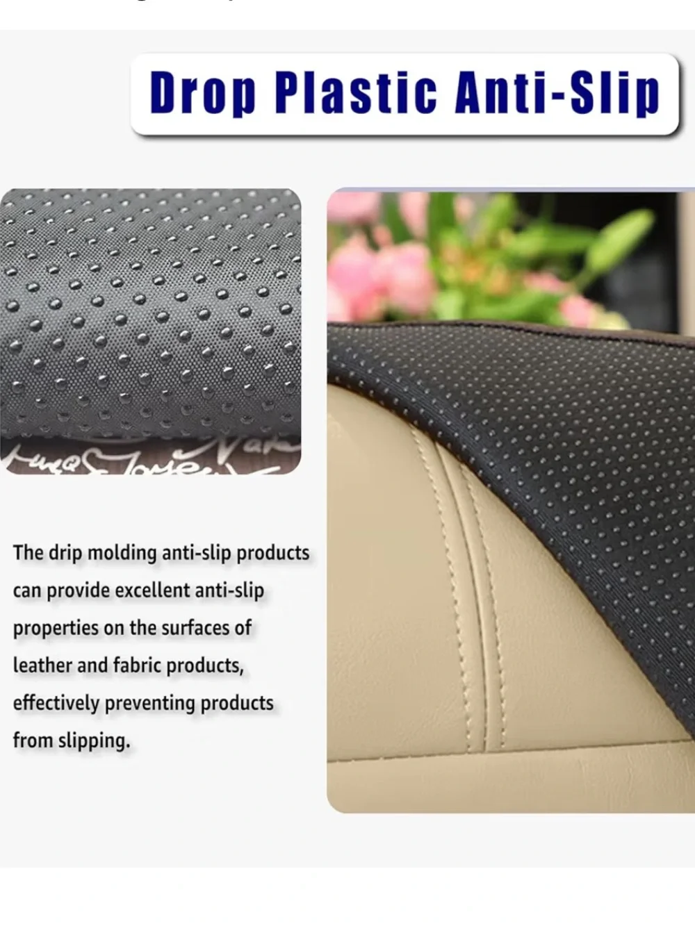 Vinyl Leather Waterproof Headrest Cover for Furniture - BROWN